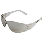 MCR Safety Checklite Safety Glasses, Clear Mirror Lens, Scratch-Resistant, Clear Frame View Product Image