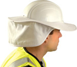 OccuNomix Stow Away Hard Hat Shade, Blue, Most Full Brim View Product Image