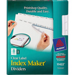 Avery Print and Apply Index Maker Clear Label Dividers, Copiers, 8-Tab, Letter, 5 Sets View Product Image