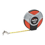 Apex Tool Group Closed Reel SAE/Metric Long Tape Measures, 3/8 in x 100 ft, SAE/Metric, Red/Gray View Product Image