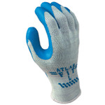 SHOWA Atlas Fit 300 Rubber-Coated Gloves, Medium, Blue/Gray View Product Image