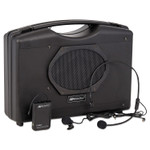 AmpliVox Bluetooth Audio Portable Buddy with Wireless Handsfree Mic, 50W, Black View Product Image