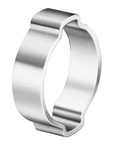 Oetiker 2-Ear Zinc-Plated Hose Clamp, 13/16 in OD, 0.709 in-0.866 in dia, 0.354 in W View Product Image