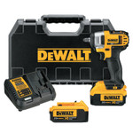 DeWalt 20V MAX* Compact Cordless Impact Wrench Kit, 3/8 in, 2,300 RPM, Hog Ring Anvil View Product Image