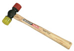 Vaughan Soft Face Hammers, 12 oz Head, 1 3/8 in Dia., Red/Yellow View Product Image