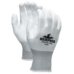 MCR Safety PU Coated Gloves, Large, White View Product Image