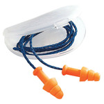 Honeywell SmartFit Reusable Earplugs, TPE, Orange, Corded, HearPack View Product Image