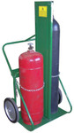 Saf-T-Cart 150 Series Carts, Holds 2 Cylinders, 9 1/2 in-12 1/2 in dia., w/Firewall View Product Image