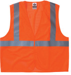Ergodyne GloWear 8210HL Class 2 Economy Vests w/Pocket, Hook/Loop Close, 4XL/5XL, Orange View Product Image