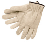 MCR Safety Premium-Grade Leather Driving Gloves, Cowhide, Large, Unlined, Straight Thumb View Product Image