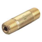 Western Enterprises Pipe Thread Nipples, 3000 PSIG, Brass, 1/4 in (NPT), 3 in Long View Product Image