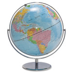 Advantus 12-Inch Globe with Blue Oceans, Silver-Toned Metal Desktop Base,Full-Meridian View Product Image