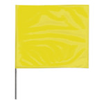 Presco Stake Flags, 4 in x 5 in, 24 in Height, Yellow View Product Image