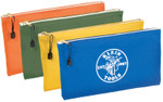 Klein Tools Canvas Zipper Bag Assortments, 12 1/2 in X 7 in, 4 per Pack View Product Image
