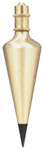 General Tools Brass Plumb Bobs, 8 oz, Hardened Steel/Brass View Product Image