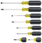 Klein Tools 8 PC Cushion-Grip Screwdriver Set, Phillips; Slotted View Product Image