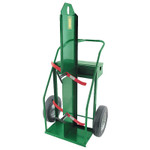 Anthony Heavy-Duty Frame Dual-Cylinder Cart, 330 ft Oxygen/No 4 Acetylene Cyl, 16 in Solid Rubber Wheels View Product Image