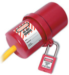 Master Lock Safety Series Rotating Electrical Plug Lockouts, 6 in L x 3 in dia. View Product Image