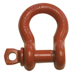 CM Columbus McKinnon Screw Pin Anchor Shackles, 1 1/4 in Bail Size, 18 Tons, Orange Paint View Product Image