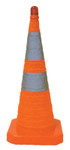 Aervoe Industries Collapsible Safety Cones, 28 in, Nylon, Orange View Product Image