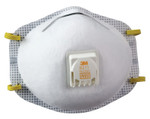 3M N95 Particulate Respirators, Half Facepiece, Non-Oil Filter, White View Product Image