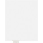 Avery-Style Preprinted Legal Bottom Tab Divider, Exhibit B, Letter, White, 25/PK View Product Image