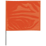 Presco Stake Flags, 4 in x 5 in, 21 in Height, PVC; Steel Wire, Orange View Product Image