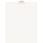 Avery-Style Preprinted Legal Bottom Tab Divider, Exhibit H, Letter, White, 25/PK View Product Image