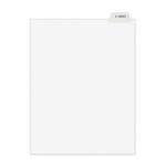 Avery-Style Preprinted Legal Bottom Tab Divider, Exhibit K, Letter, White, 25/PK View Product Image