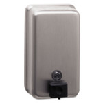 Bobrick ClassicSeries Surface-Mounted Soap Dispenser, 40 oz, 4.75 x 3.5 x 8.13, Stainless Steel View Product Image