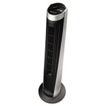 Bionaire Remote Control Tower Fan, Five Speeds, Black/Silver View Product Image