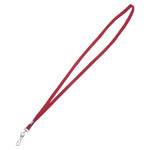 Advantus Deluxe Lanyards, J-Hook Style, 36" Long, Red, 24/Box View Product Image