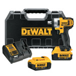 DeWalt 20V MAX* Compact Cordless Impact Wrench Kit, 1/2 in, 2,300 RPM, Detent Pin Anvil View Product Image