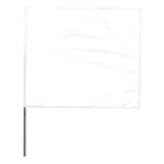 Presco Stake Flags, 4 in x 5 in, 24 in Height, White View Product Image