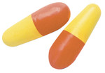 Honeywell Multi Max Disposable Earplugs, Foam, Coral/Yellow, Uncorded, Poly Bag View Product Image