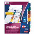 Avery Ready Index Customizable Table of Contents, Asst Dividers, 8-Tab, Ltr, 6 Sets View Product Image