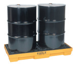 Eagle Mfg Spill Containment Pallets, Yellow, 5,000 lbs, 30 gal, 51 1/2 in x 26 1/4 in View Product Image
