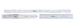 Mitutoyo Series 182 Steel Rulers, 12 in, Wide, Stainless Steel, Inch/Metric, Rigid View Product Image