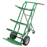 Anthony Retractable Dual-Cylinder Delivery Carts, 10 in Solid Rubber/Plastic Rim Wheels View Product Image