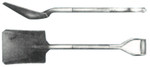 Ampco Safety Tools Square Point Shovels, 11 in X 9 in Blade, Fiberglass D-Handle View Product Image