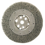 Anderson Brush Narrow Face Crimped Wire Wheel-DM Series, 6 D x 7/16 W, .0104 Carbon, 6,000 rpm View Product Image