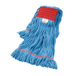 Boardwalk Super Loop Wet Mop Head, Cotton/Synthetic, Large Size, Blue View Product Image