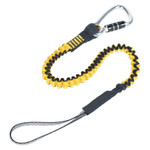 Capital Safety Python Safety Hook2Loop Bungee Tether, 31"-52", Carabiner, 35 lb Cap, Yellow View Product Image