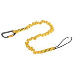 Capital Safety Python Safety Hook2Loop Bungee Tether, 32"-47", Carabiner, 10 lb Cap, Yellow View Product Image
