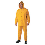 Anchor Products 3-Piece Rainsuit, Jacket/Hood/Overalls, 0.35 mm PVC/Poly, Yellow, 2X-Large View Product Image