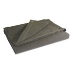 Anchor Products Protective Tarp, 12 ft W x 16  L, Fire Retardant, Canvas, Olive Drab View Product Image