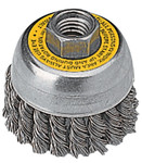 DeWalt Cup Brush, Knotted, 3 in, 5/8 - 11, 14,000 RPM View Product Image
