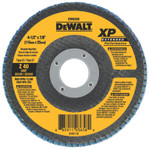 DeWalt XP Ext Perf Flap Disc, 4-1/2 in, 40 Grit, 7/8 in Arbor, 13,300 RPM, T27 View Product Image