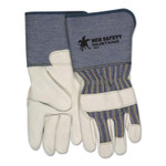 MCR Safety Mustang Premium Grain-Leather Gloves, Large, Grain Cowhide View Product Image