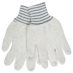 MCR Safety Terrycloth Gloves, Small, Natural, Knit Wrist Cuff View Product Image